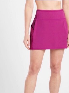 Athleta Action Skort Dobby 16.5 Inch Activewear Tennis Golf Athleisure Size 2X